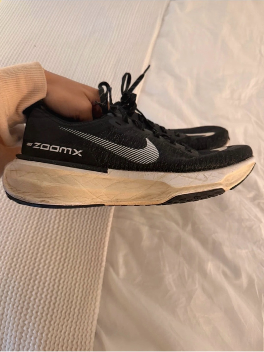 Nike Women’s Black and White ZoomX Running Shoes